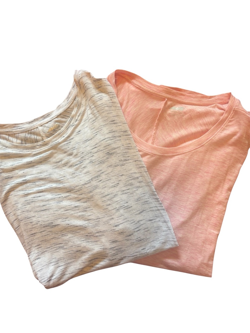 Avia Woman Short Sleeve Tees - Light Pink and Heather Gray 2 Pack size 3XL,L427